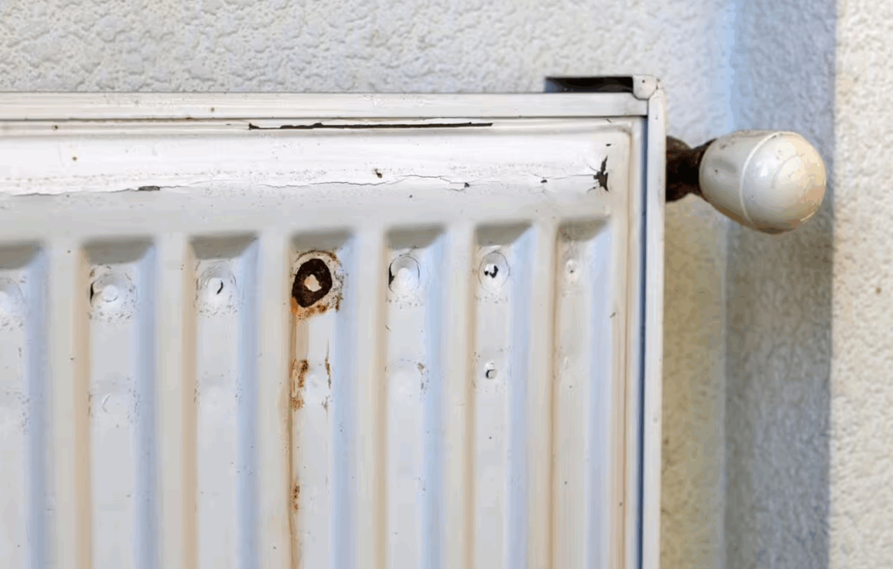 Îndepărtați rugina de pe calorifere în câteva minute cu un singur produs de curățare. Nu oțet.