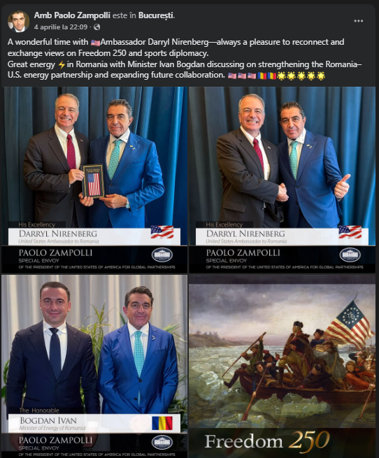 Vizita misterioasă a emisarului lui Trump, la București. Paolo Zampolli s-a întâlnit cu mai mulți oficiali români, inclusiv cu președintele Nicușor Dan. Întâlnirea nu apare pe agenda oficiala