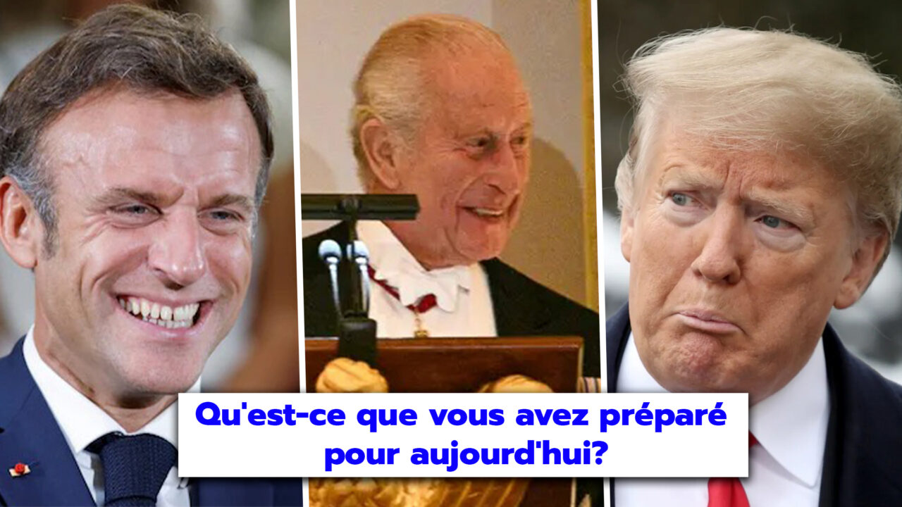 Care a fost reacția lui Macron la gluma regelui Charles care l-a „întors” pe Trump: „Dacă nu eram noi, acum vorbeați franceza”