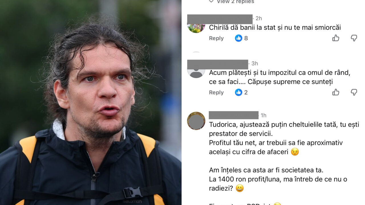 Tudor Chirilă a scris o postare lungă în care se plânge și este dezamăgit de Nicușor Dan și de România. Lumea îl întreabă în comentarii dacă și-a plătit taxele