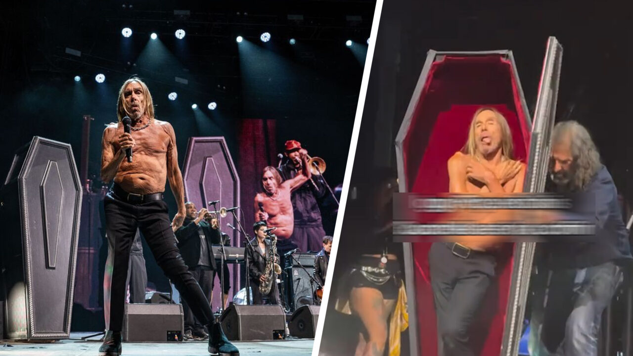 Iggy Pop a făcut spectacol la Coachella, 78 de ani. Legenda punk a ieșit de pe scenă într-un sicriu