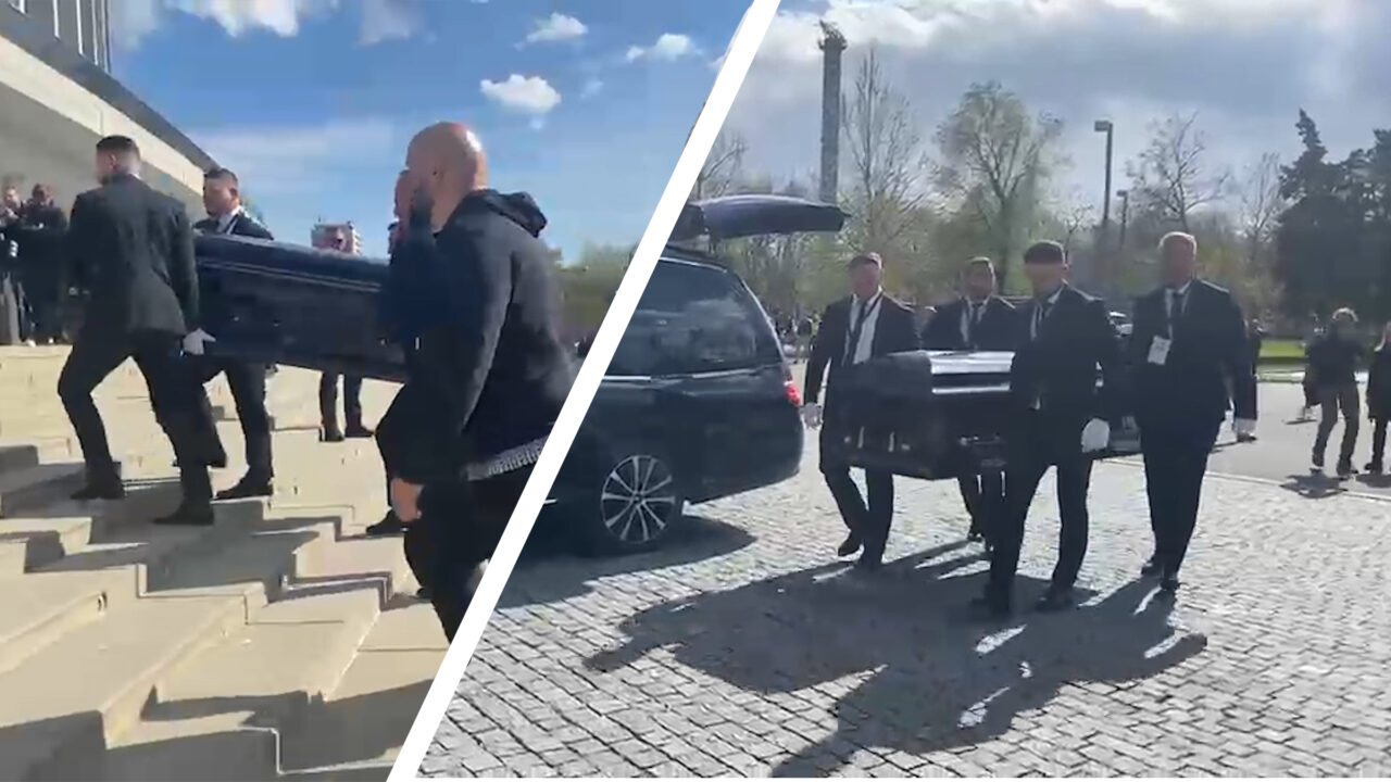 Sicriul cu trupul neînsuflețit al lui Mircea Lucescu a ajuns la Arena Națională