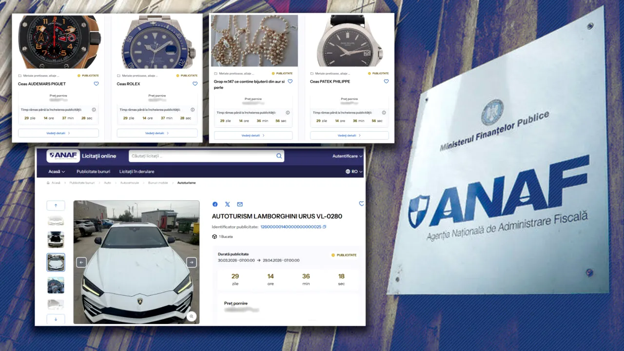 Scandal la ANAF înainte de lansarea eLicitații: sute de bunuri dispărute, inclusiv vreo 200 de mașini care ar fi trebuit sechestrate