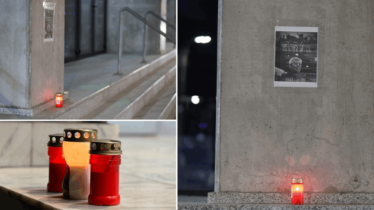 Imagini emoționante din fața Spitalului Universitar. Oamenii s-au adunat pentru a-i aduce un ultim omagiu lui Mircea Lucescu