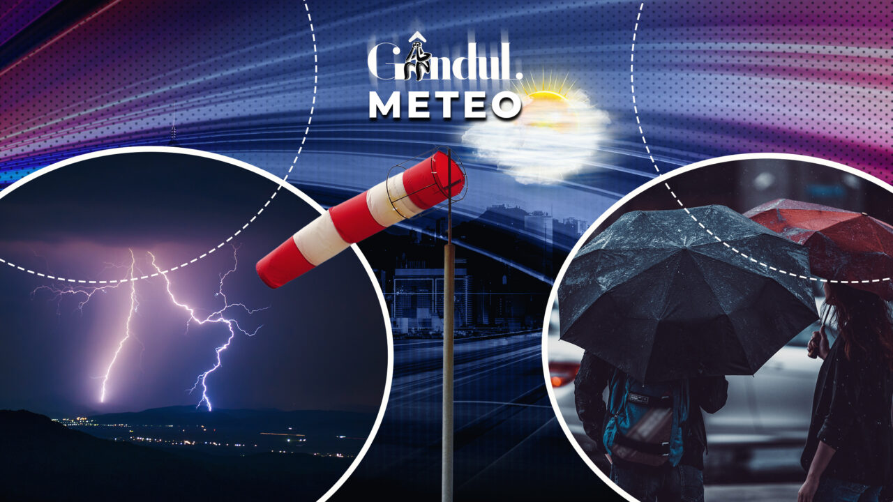 România, sub cod galben. Unde va ploua în averse și unde apar condiții de grindină. ANM, noi informații pentru Gândul