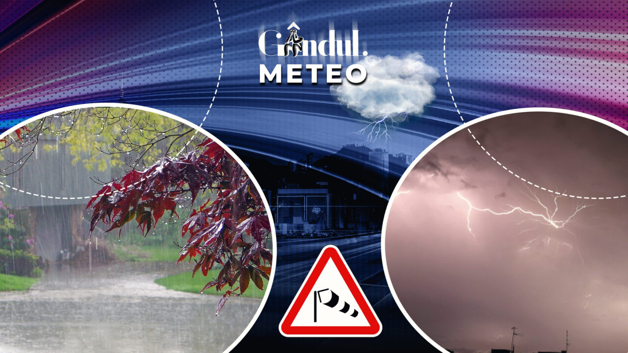 Temperaturile scad sub cele normale pentru această dată. În ce regiuni plouă cu găleata și unde va ninge. Prognoza ANM pentru Gândul