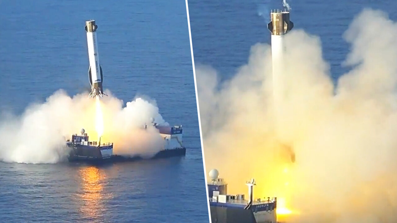 Jeff Bezos îl ajunge din urmă pe Elon Musk în cursa spațială. Racheta reutilizabilă Blue Origin a aterizat pe o platformă plutitoare în Atlantic