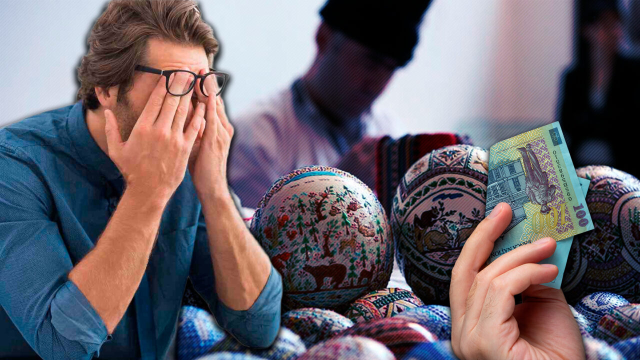 Românii cumpără mai puțin de Paște decât de alte sărbători. Un sondaj recent arată că trei sferturi dintre oameni sunt stresați din cauza banilor