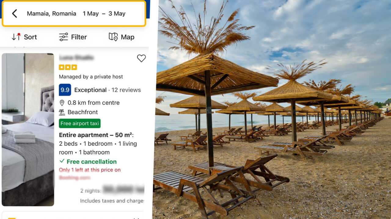 Nebunia prețurilor a început, pe măsura ce se apropie 1 mai. Doua nopți de cazare, pentru un cuplu, se aproprie și de 6.000 de euro la malul mării