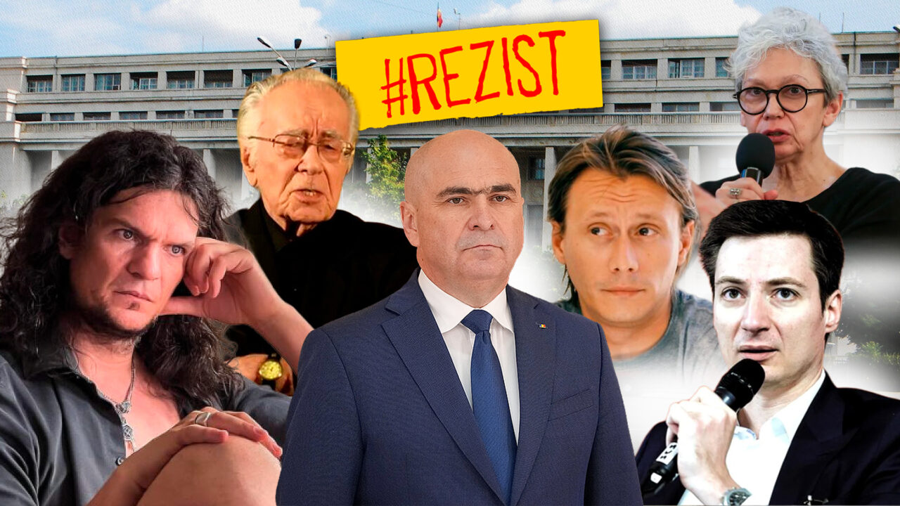 În paralel cu ședința PSD, tabăra #rezist iese în stradă și face scut în jurul lui Bolojan. 40 de oameni prezenți. Aceiași oameni care i-au susținut pe Băsescu, Iohannis și Nicușor Dan vin acum în Piața Victoriei să-l apere pe premier