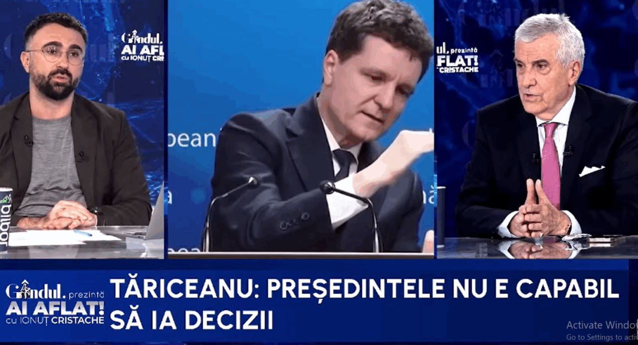Tăriceanu, necruțător cu Nicușor Dan. ”Nu e capabil să ia decizii/N-are fler politic/A aterizat de la un ONG și s-a trezit președinte”