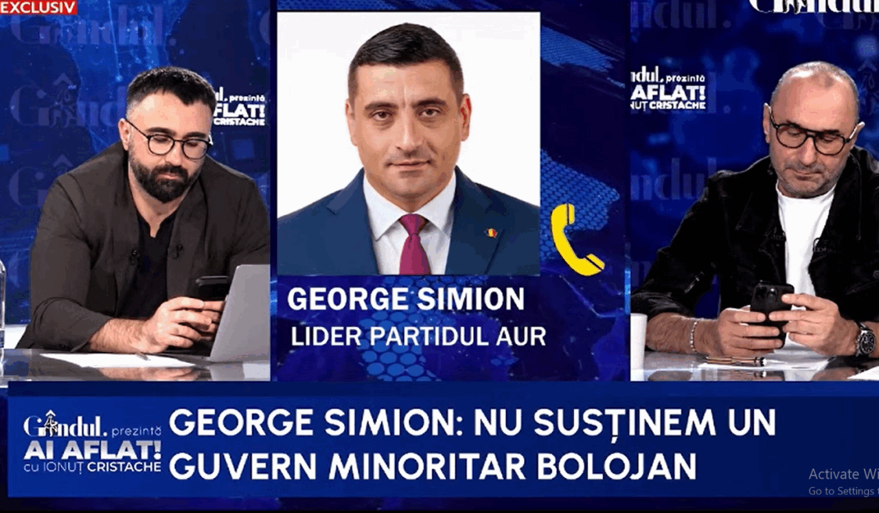 George Simion demontează teza PSD. ”Încearcă să arunce pisica la noi/Nu au nevoie de voturile noastre/Nu susținem guvernul minoritar Bolojan”