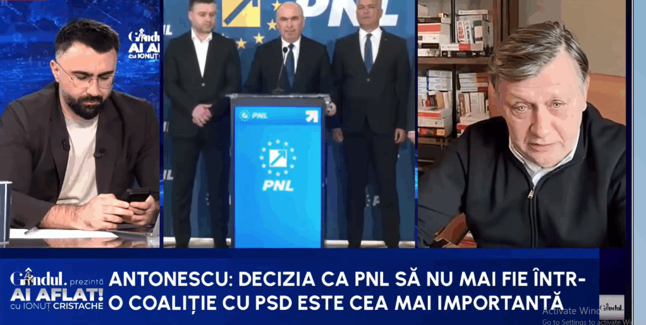 Crin Antonescu. „Va fi un guvern aproape monocolor USR/Bolojan a acționat ca un lider al USR/La ministerele extrem de importante ale USR se vor adăuga altele”
