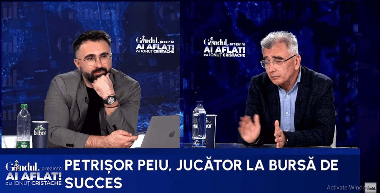 Bursa, una dintre cele mai profitabile investiții. Cum a devenit Petrișor Peiu milionar în euro în 20 de ani