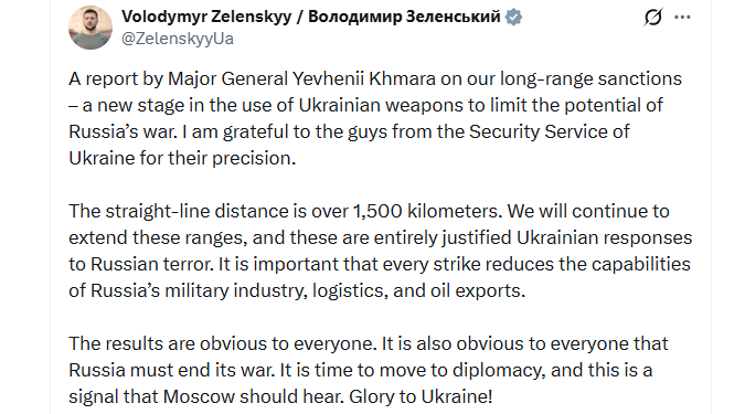 Zelenski anunță o nouă fază a atacurilor asupra Rusiei. Armata ucraineană vrea să vizeze ținte cât mai departe în inima teritoriului rus