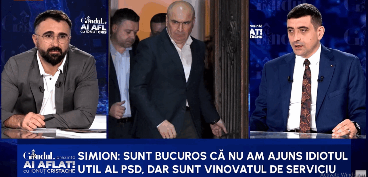 George Simion: Sunt bucuros că n-am ajuns idiotul util al PSD, dar sunt vinovatul de serviciu