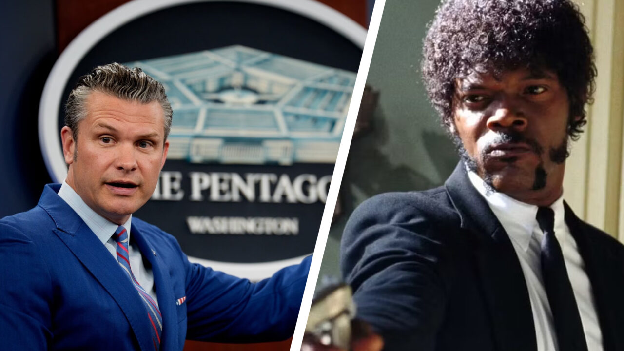 Pete Hegseth a citat un verset biblic fictiv dintr-un film al lui Quentin Tarantino în timpul unei predici la Pentagon