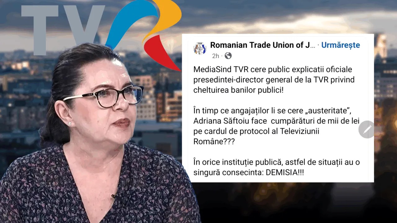 Sindicatul angajaților din TVR acuză represalii din partea directorului Adriana Săftoiu după dezvăluirile din Gândul