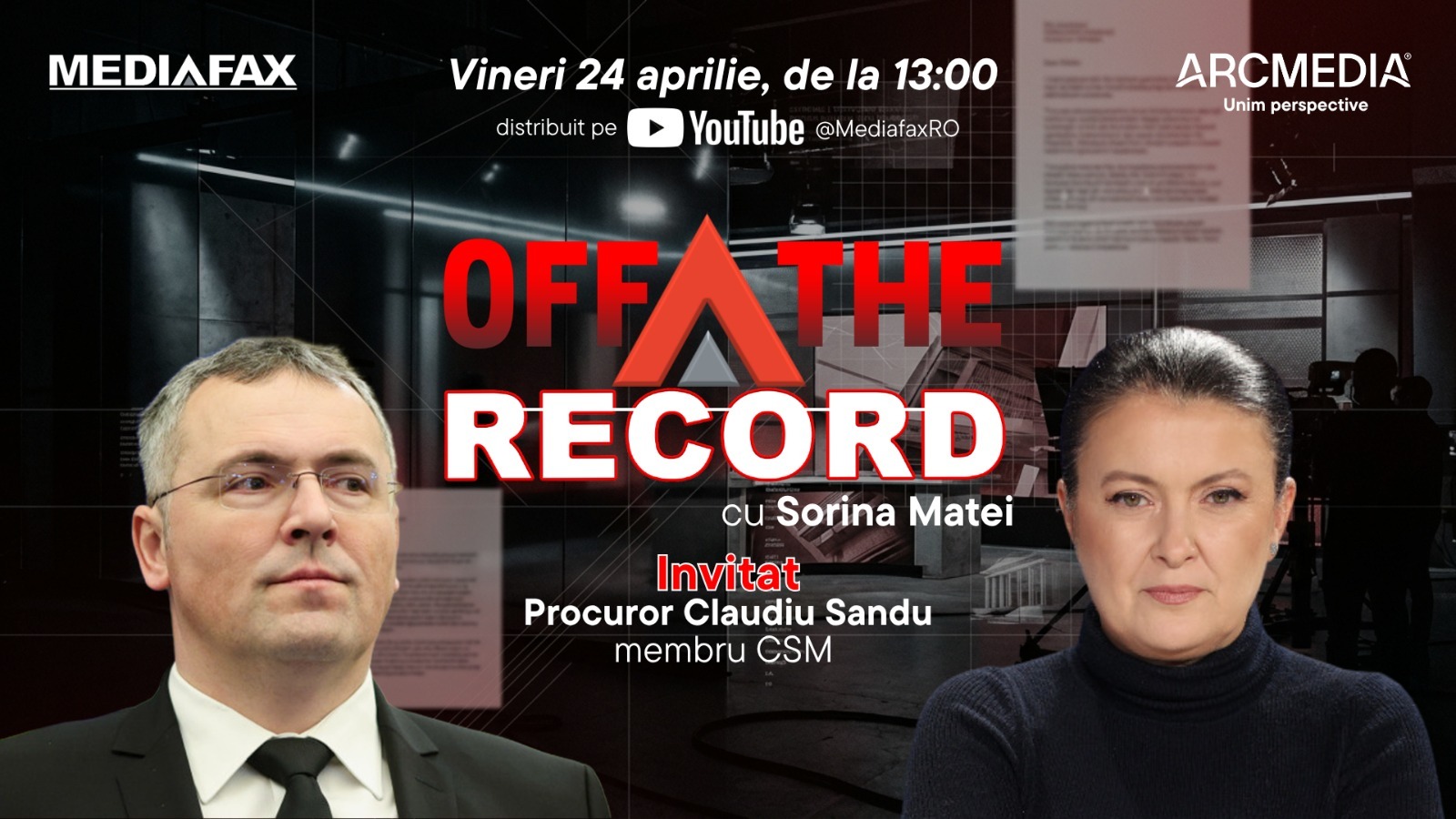 Invitat: procurorul CSM, Claudiu Sandu