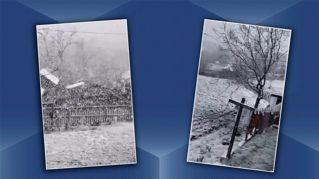 S-a întors iarna, acum, înainte de Paște. Unde ninge miercuri în țara noastră