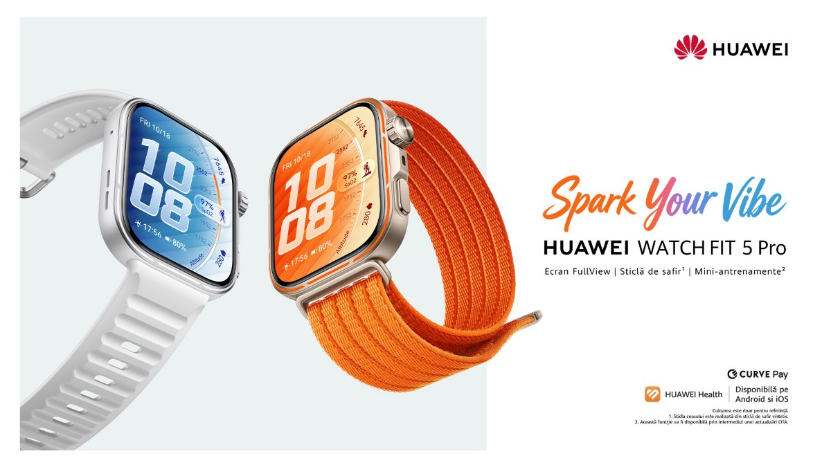 Seria HUAWEI WATCH FIT 5. Ceasurile care te învață cum să îmbini un program aglomerat cu grija pentru sănătate și mișcare