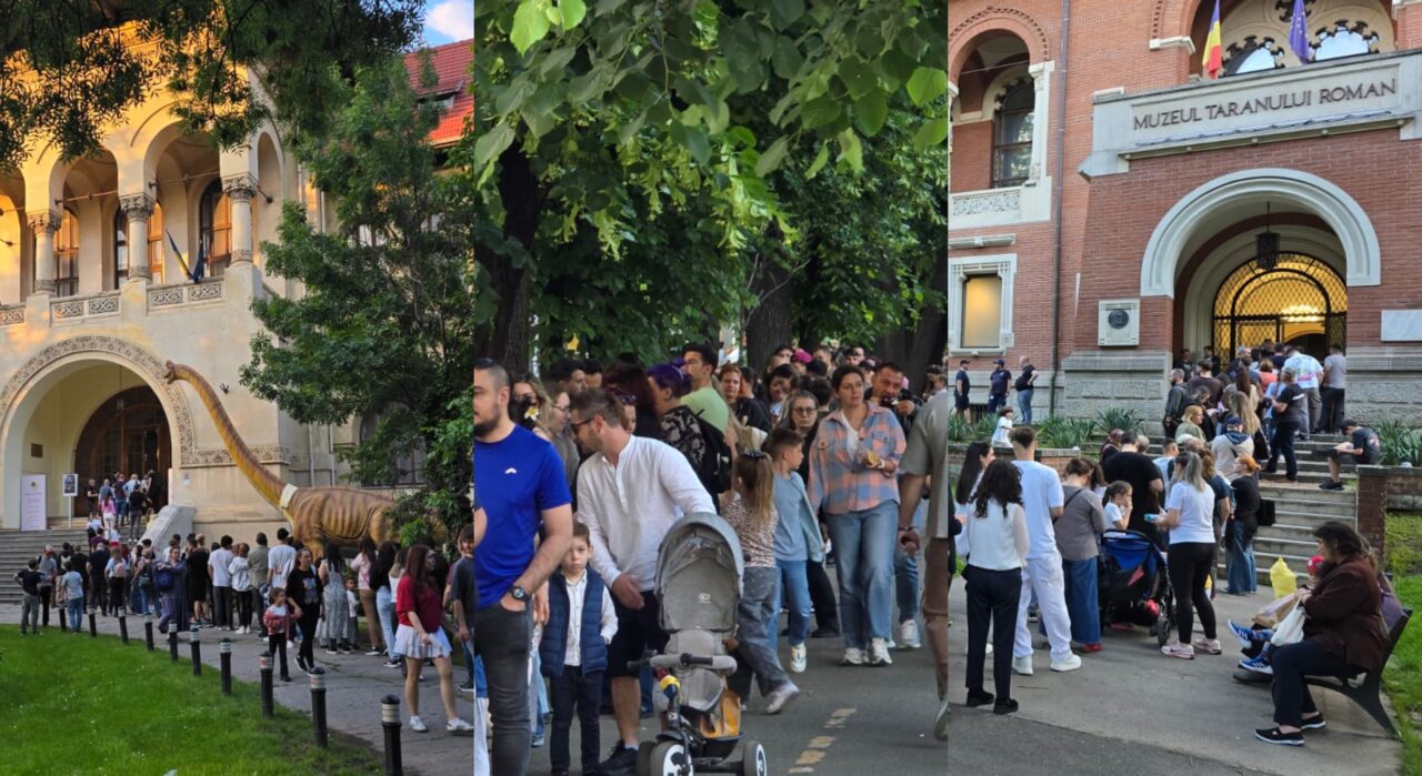 Noaptea Muzeelor în București. Sute de persoane așteaptă să viziteze cele mai renumite muzee din Capitală
