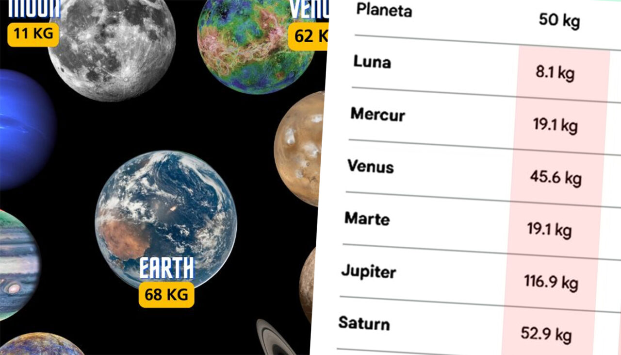 Câte kilograme ai avea pe alte planeta și pe Lună, în funcție de greutatea ta actuală, de pe Pământ. Unde ai fi ușor ca o pisică și unde, cât un urs