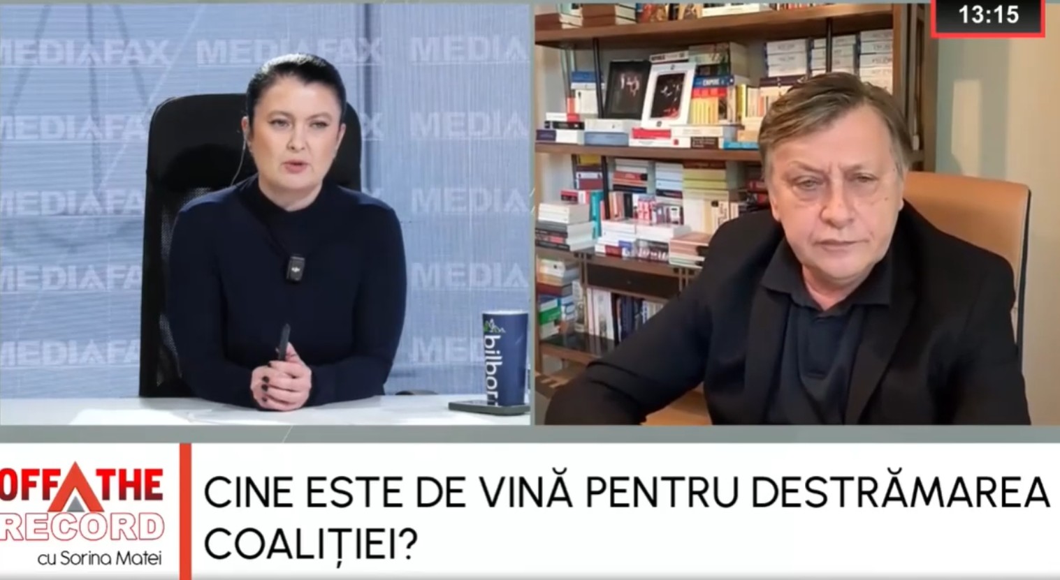 Crin Antonescu: Regrete pentru Iohannis