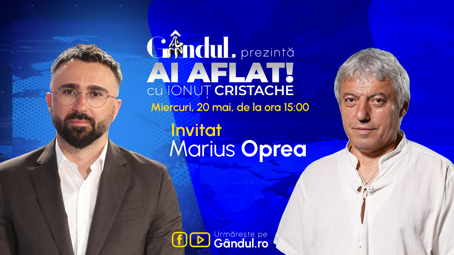 Emisiuni live pe Gândul, 20 mai 2026