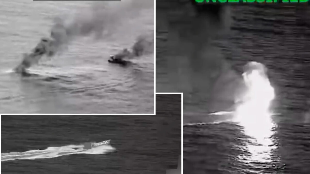 Statele Unite au lansat un atac asupra unei nave cu narcoteroriști în estul Pacificului. Imaginile au fost publicate de armata americană
