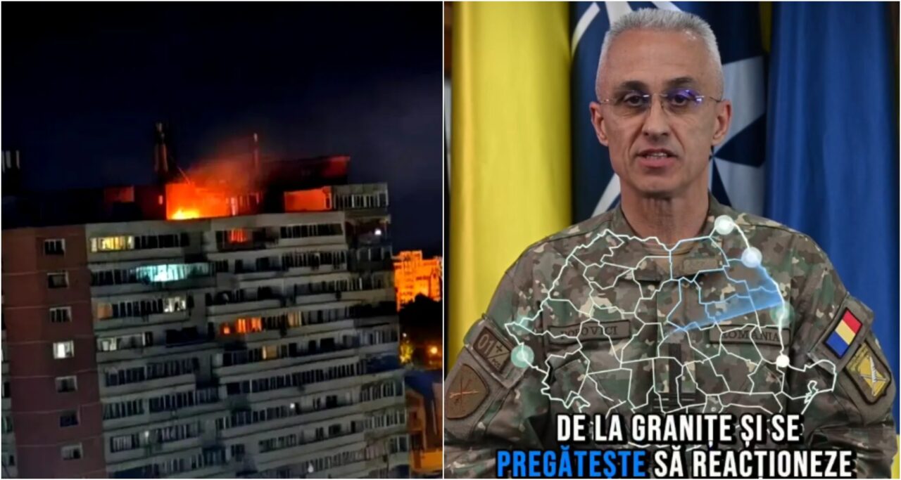 Ministerul Apărării eșuează să ofere un motiv întemeiat pentru care nu a doborât drona, prăbușită peste blocul din Galați: „Rămâneți calmi”
