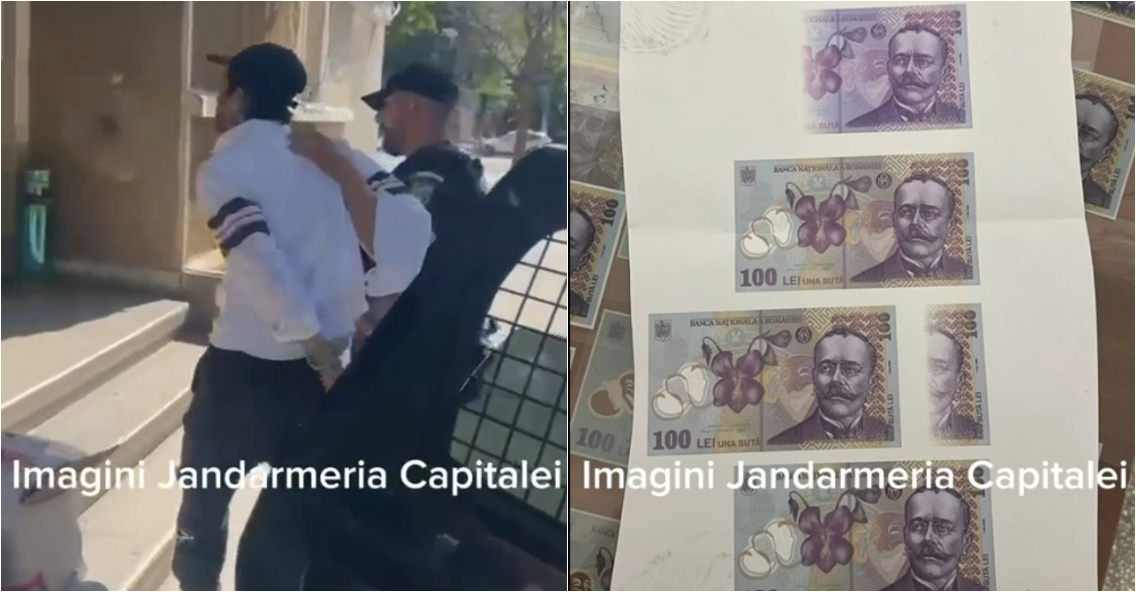 Jandarmeria a capturat un posibil falsificator de bani