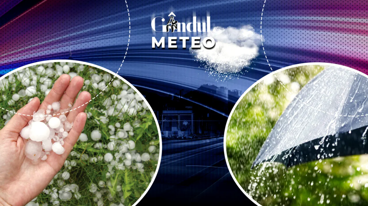 Cod portocaliu emis de meteorologi. Unde va ploua torențial, iar cantitățile de apă acumulate vor ajunge până la 70 l/mp. ANM, informații în exclusivitate pentru Gândul