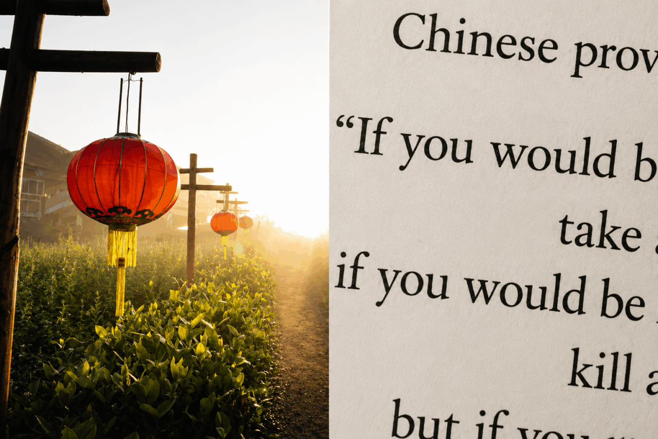 Proverbul chinezesc de vineri. „Dacă vrei să fii fericit o săptămână, ia-ți o soție. Dacă vrei să fii fericit o lună, sacrifică un porc…”