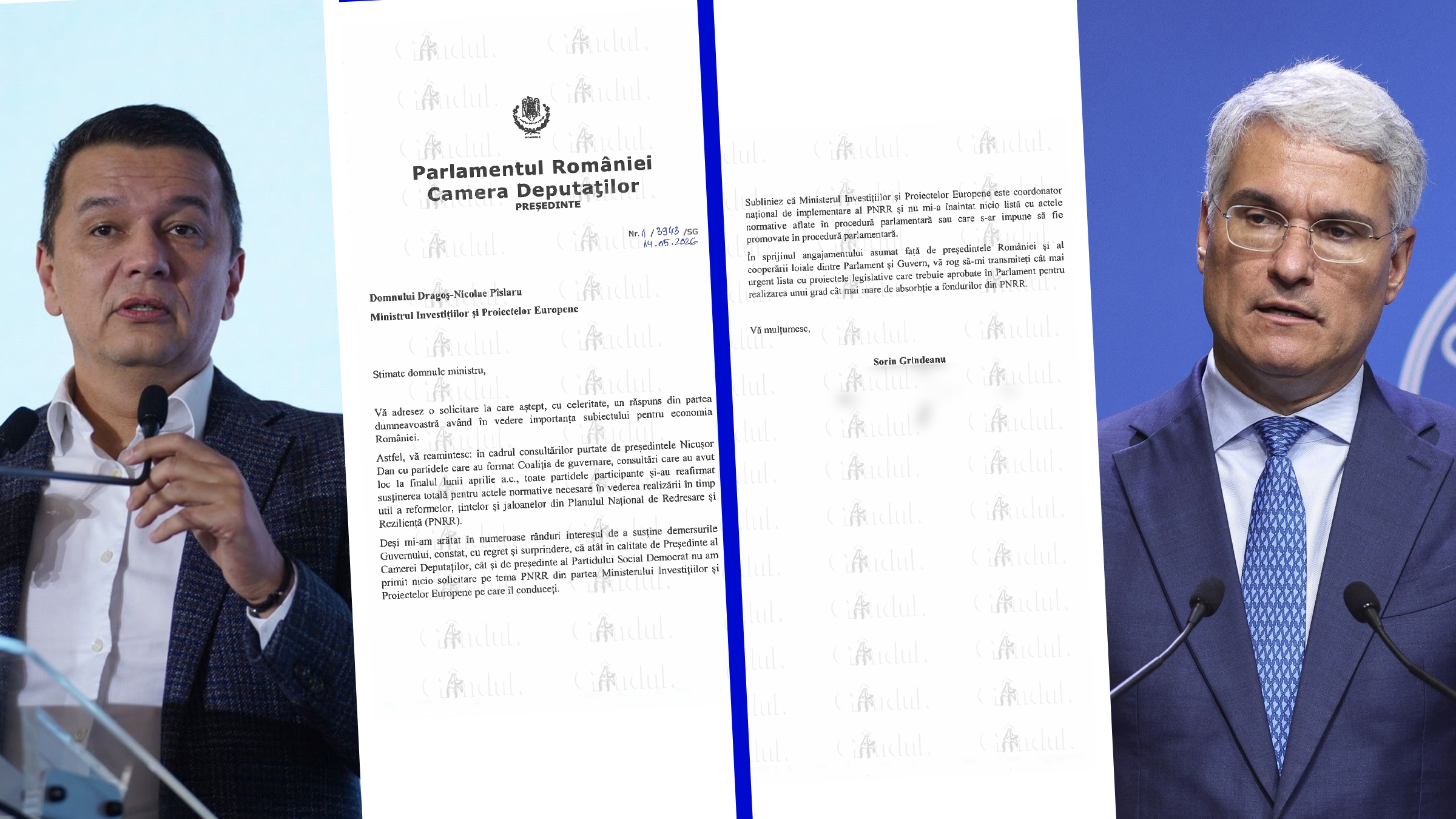 Grindeanu solicită lista proiectelor PNRR lui Pîslaru