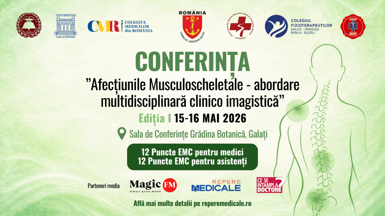 Galați, punct de întâlnire pentru medicina multidisciplinară: „Afecțiunile musculo-scheletale – abordare multidisciplinară clinico-imagistică”