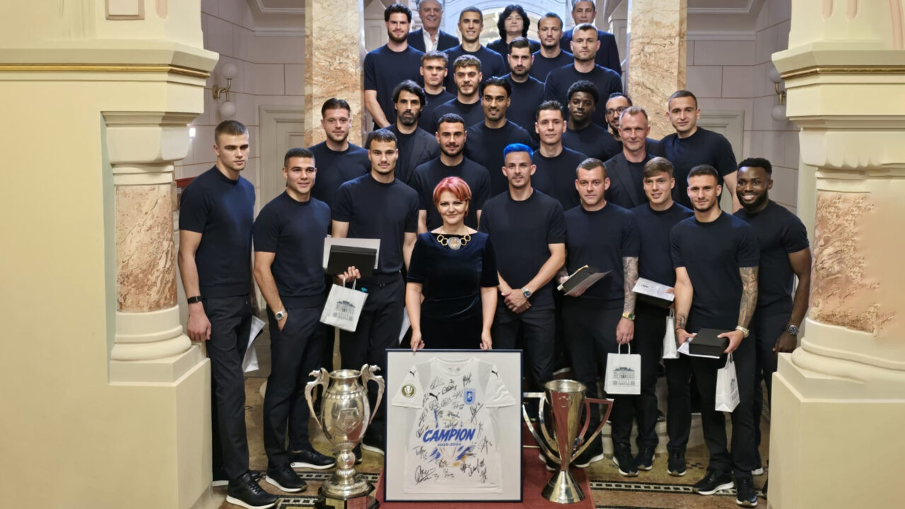 Ceremonie în Bănie. Campionii României, cetățeni de onoare ai Craiovei!