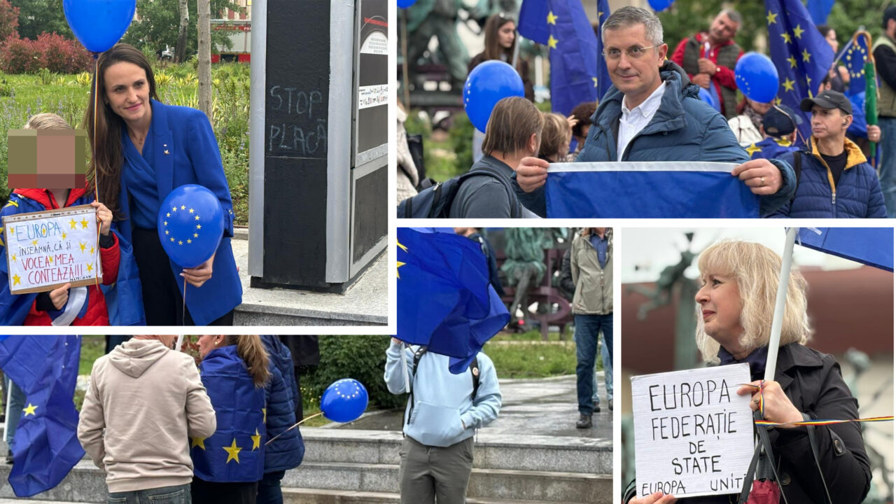 Țoiu, Barna și Ceaușescu prezenți la marșul pro-european. Sute de persoane au pornit spre Piața Victoriei
