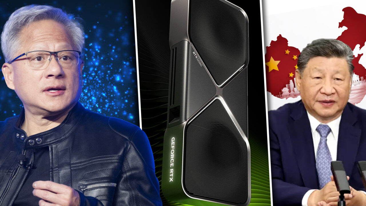 China a interzis o placă video a companiei Nvidia chiar în timpul vizitei lui Jensen Huang