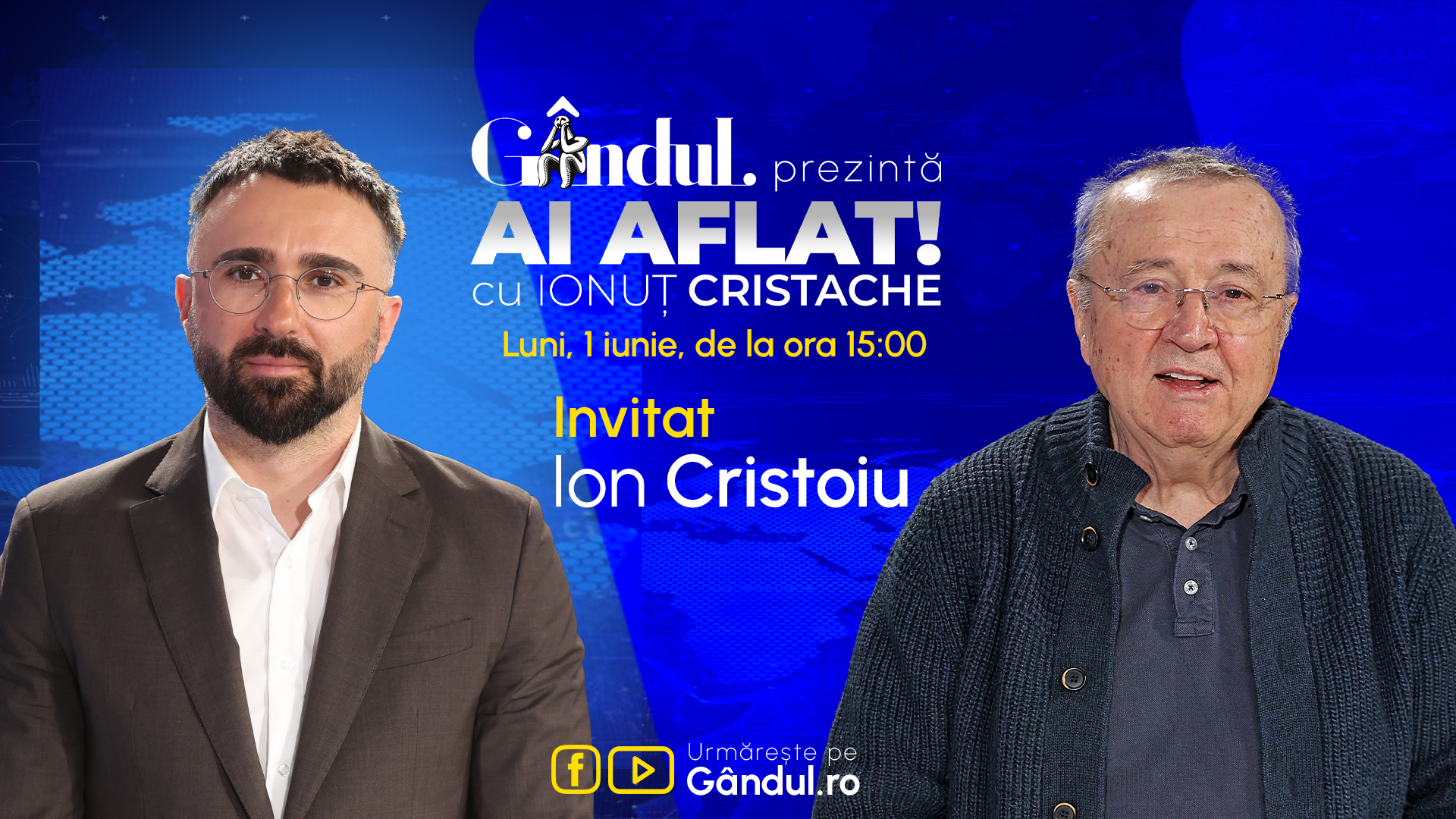 Emisiuni live pe Gândul din 1 iunie 2026