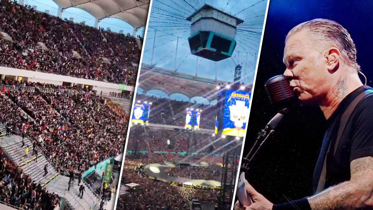 Primele imagini de la concertul Metallica de pe Arena Națională. Peste 60.000 de fani, la concertul legendarei trupe rock