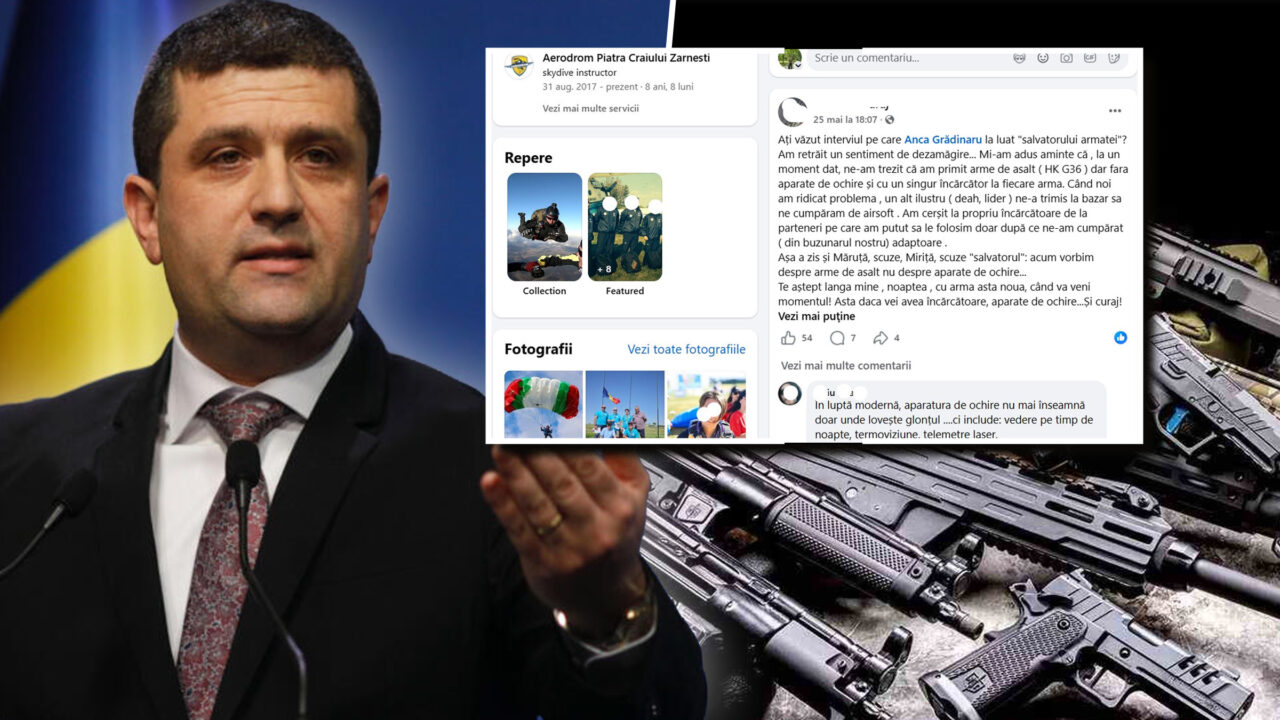 Cadrele militare râd de declaraţiile lui Radu Miruţă şi-l invită la instrucţie: „Te aştept lângă mine, noaptea, cu arma asta nouă”