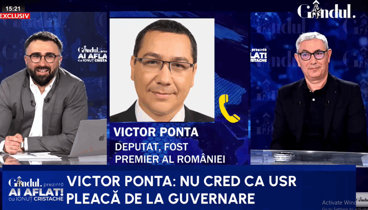 Ponta: Bolojan va rămâne în istorie ca un om capturat de o grupare teroristă, USR