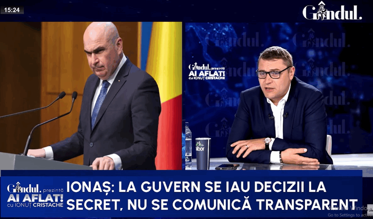 Vladimir Ionaș: La guvern se iau decizii la secret/Românii nu votează guvernul/După 10 luni de guvernare, vedem că au fost decizii luate fără cap