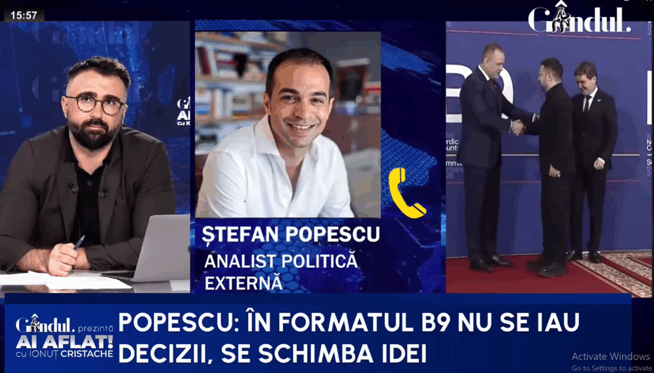Ștefan Popescu: Există un dezechilibru între cele două state inițiatoare ale B9/Polonia e considerată o mare putere regională/România e în erodare