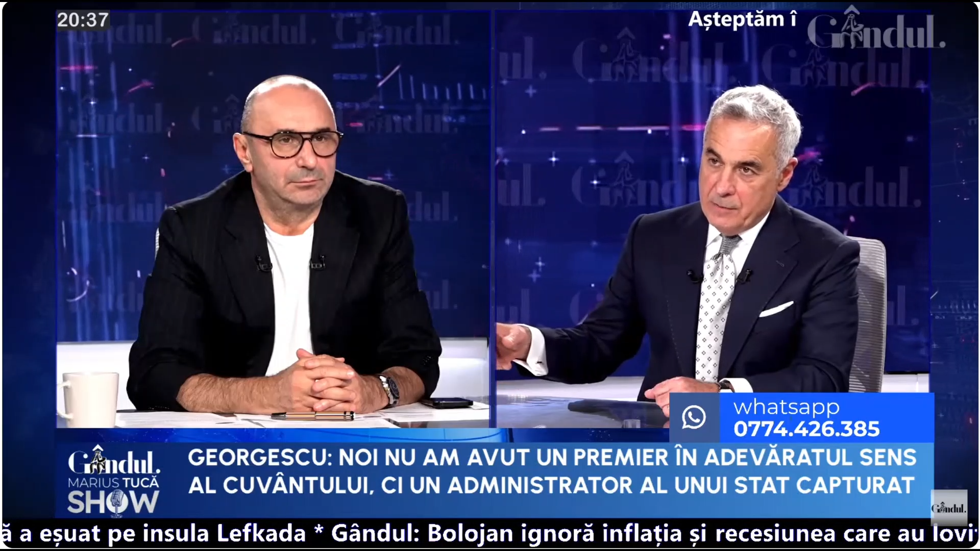 Călin Georgescu: România și riscurile economice
