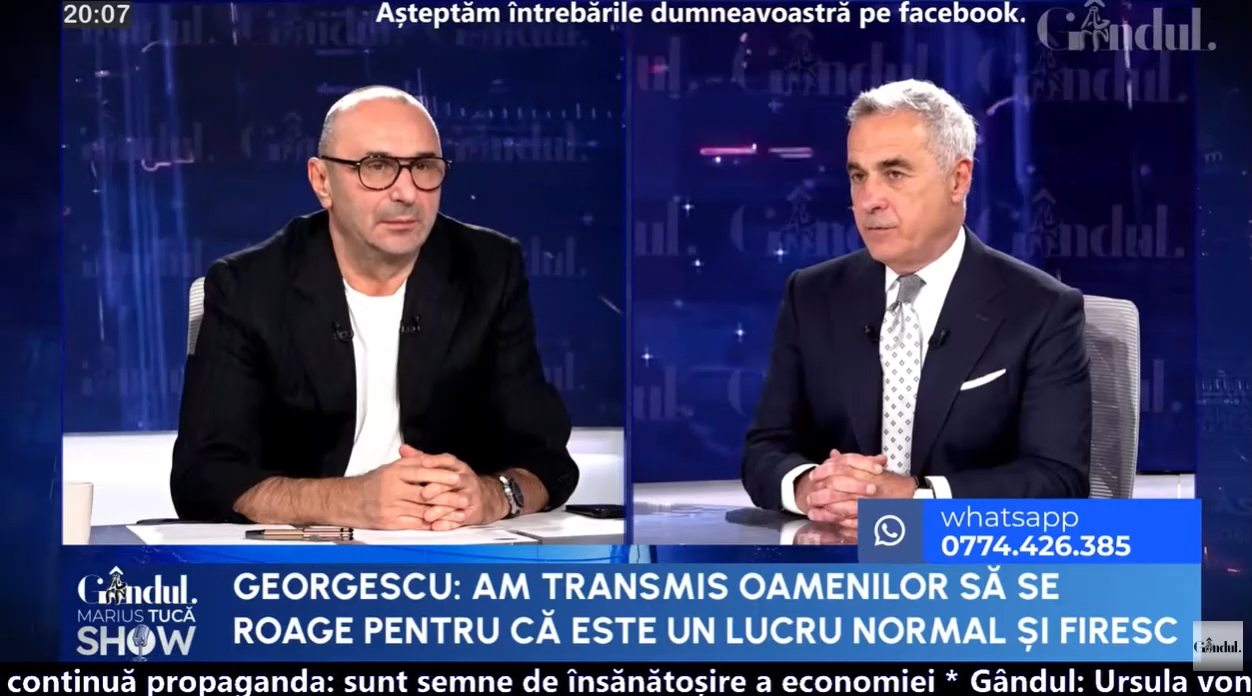 Călin Georgescu: „România face parte dintr-un lanț de corupție la nivel european. Se știe și se va acționa atunci când trebuie”