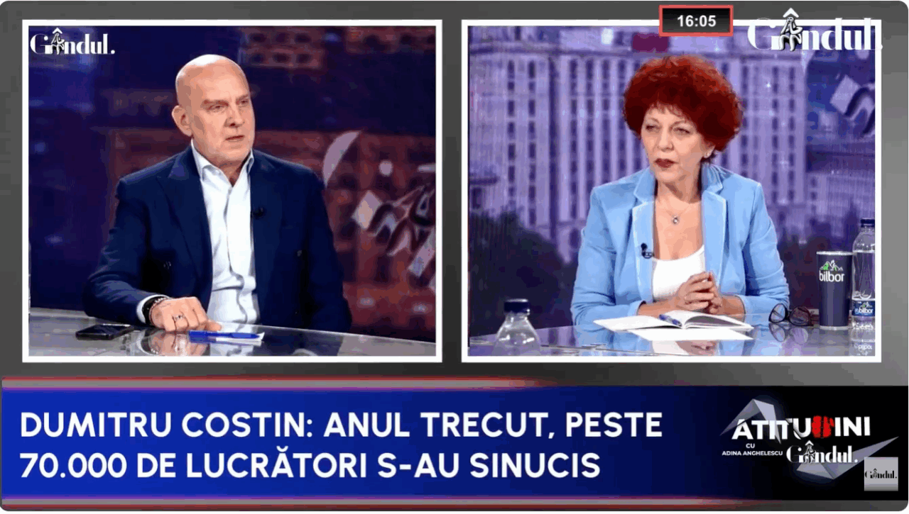 În 2025, la nivel mondial, 700 de mii de lucrători au murit la locul de muncă. Dumitru Costin: „Lupta pentru drepturile lor este mai vie ca oricând”