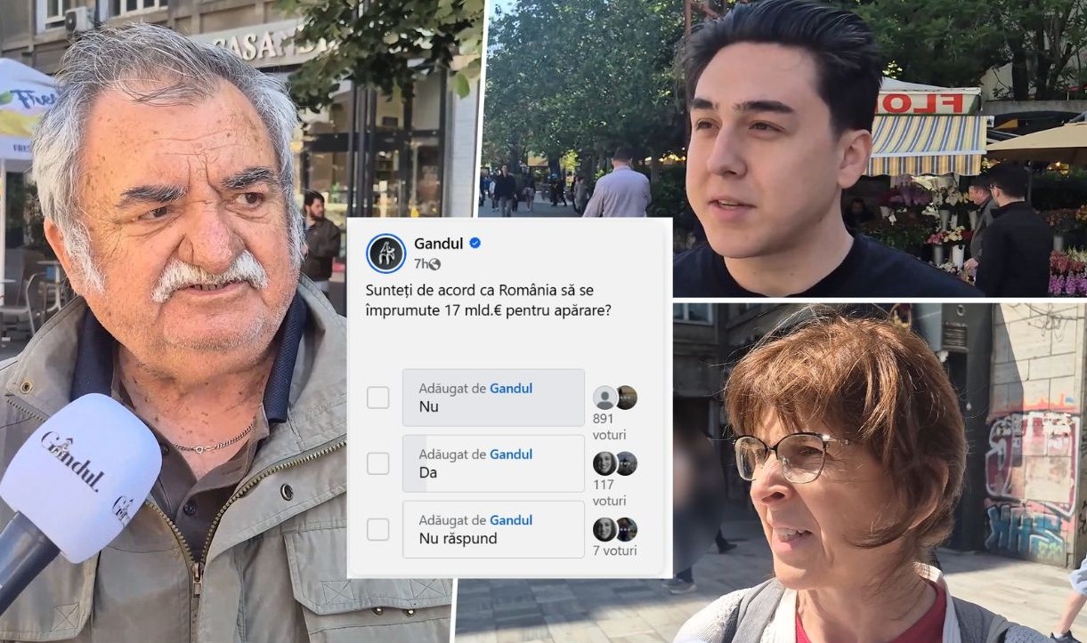 Ce au răspuns românii la întrebarea: „Sunteți de acord ca România să se împrumute 17 miliarde de euro pentru apărare, prin programul SAFE?”