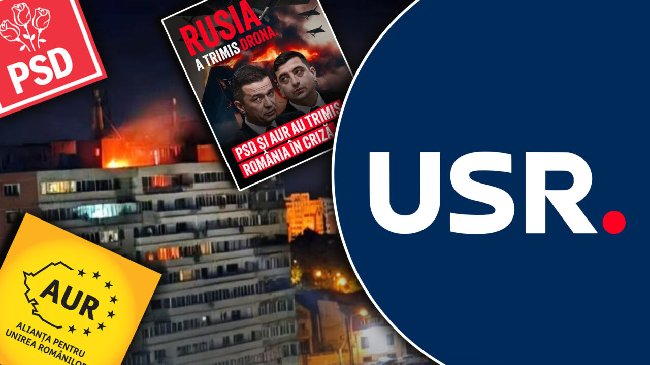 USR folosește incidentul de la Galați ca armă politică și dă vina pe PSD și AUR pentru atacul cu drona: Voi ați lăsat România vulenarbilă!